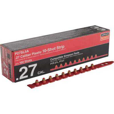 Simpson Strong-Tie 0.27-Caliber Level 5 Red Powder Load 10-Shot Strip (100-Qty)